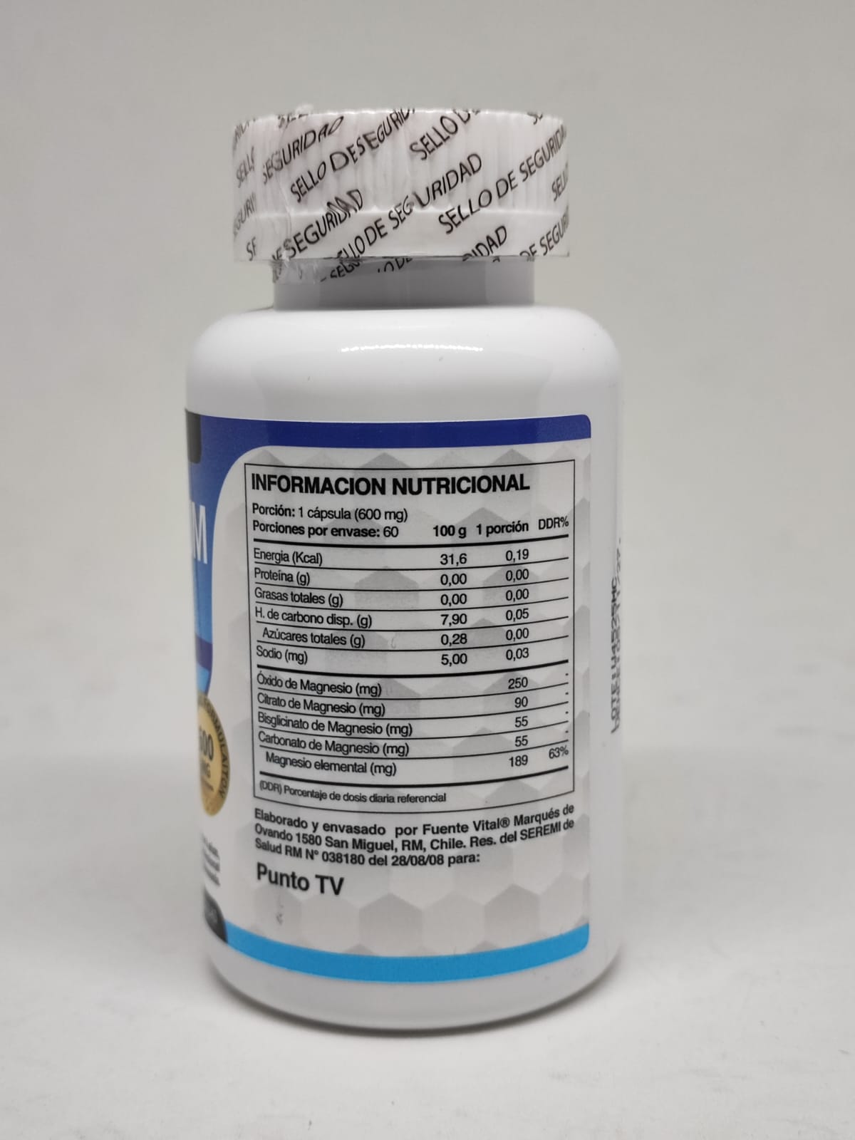 MAGNESIO COMPLEX 600MG