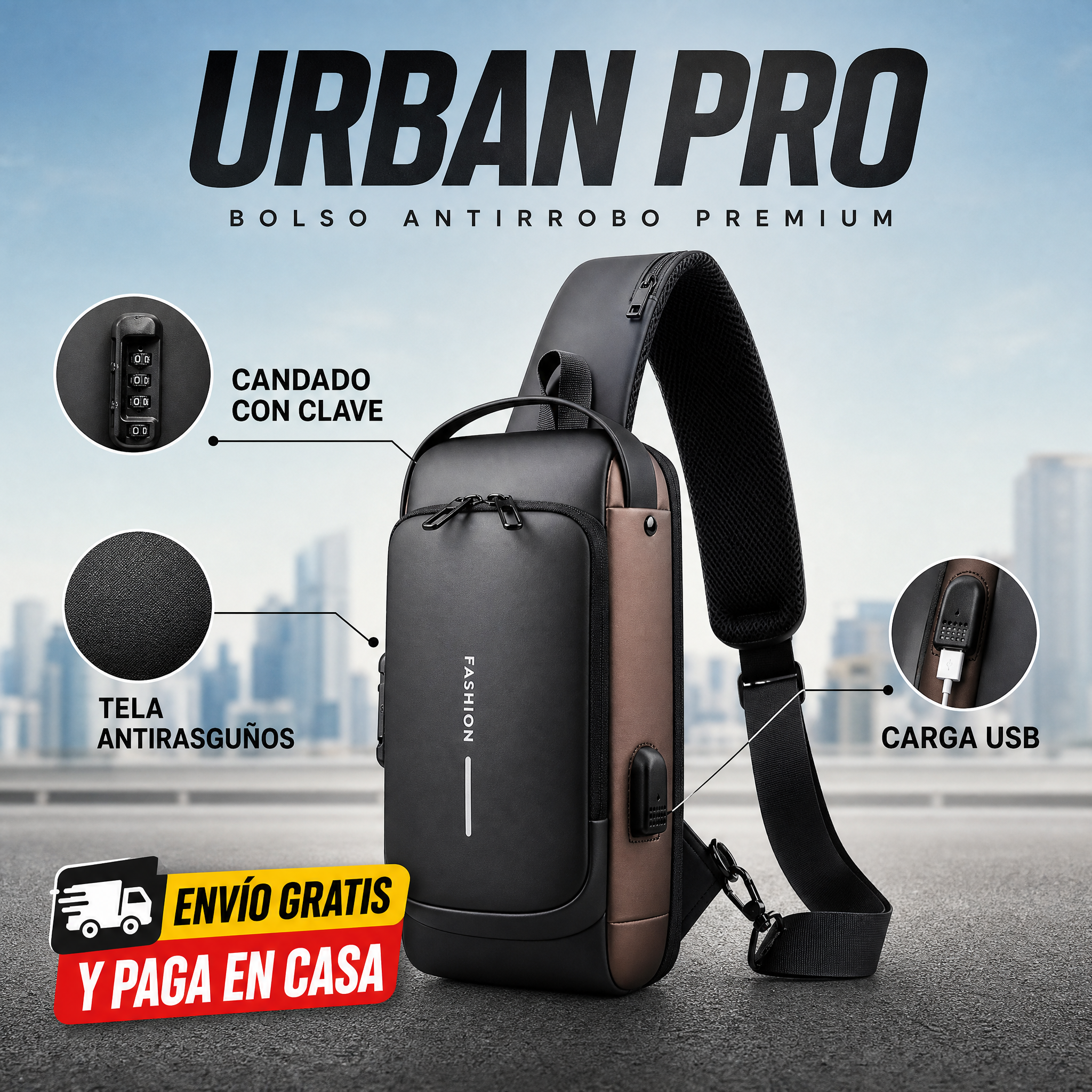 Bolso Antirrobo Urban Pro