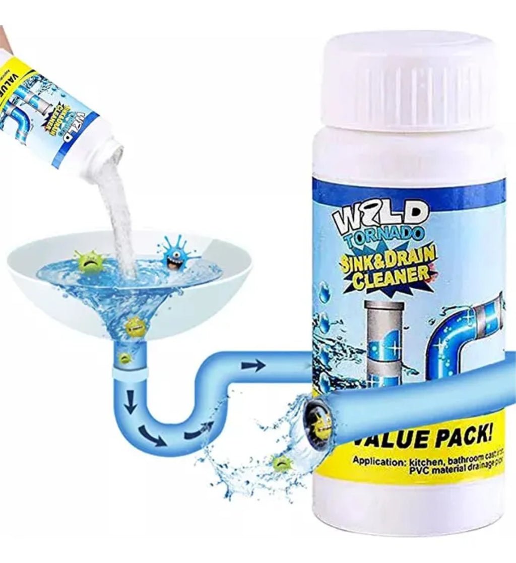 Pack x2 [500 grs] Wild Tornado: Ultra Destapador de Cañerías [1KG TOTAL]