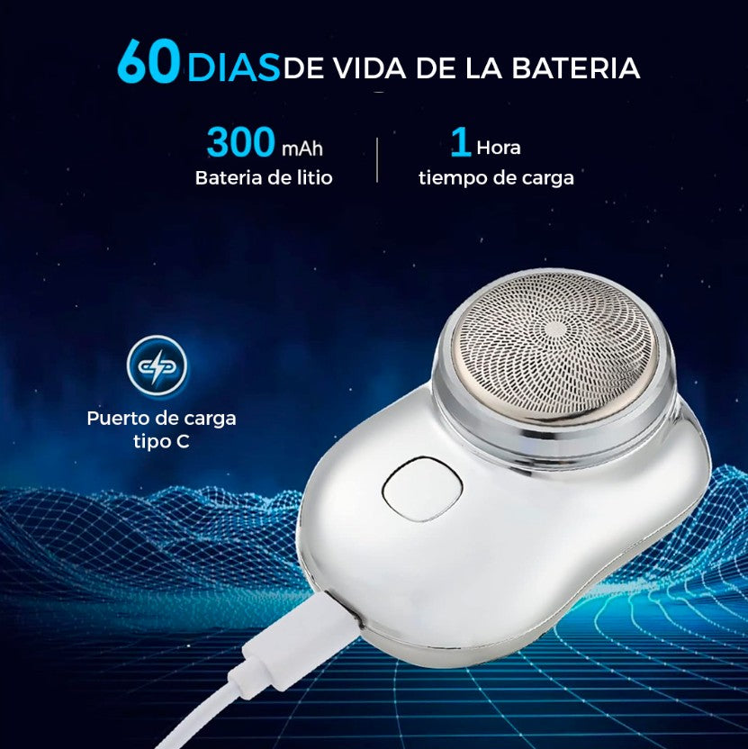Mini Afeitadora Portátil Recargable