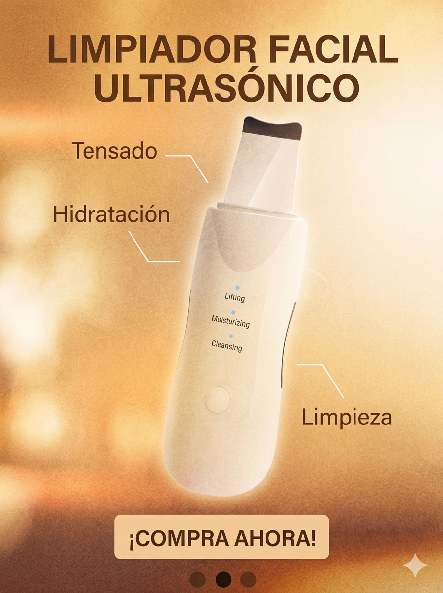 Espatula Facial Ultrasonica Exfoliante