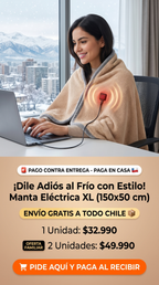 Manta Calefactora Eléctrica Carga USB